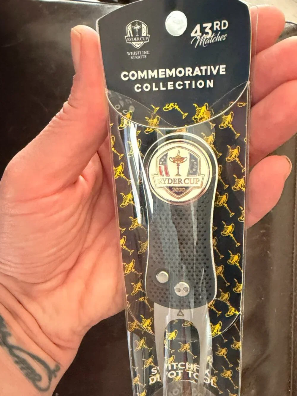 Ryder Cup 2020 Whistling Straits Divot Tool Ball Marker NEW Golf 43rd - Picture 4 of 5